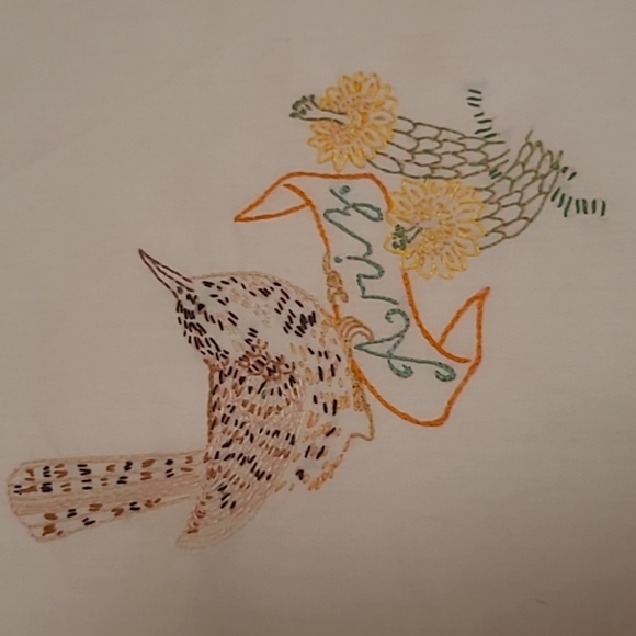 Vintage Hand Stitched Arazonia State Bird & Flower - Picture 12 of 16